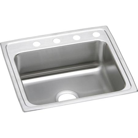 ELKAY Classic SS 25" x 21-1/4" x 5", Single Bowl Drop-in ADA Sink LRAD2521505